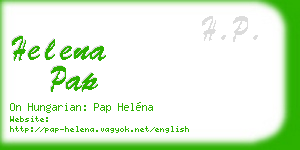 helena pap business card